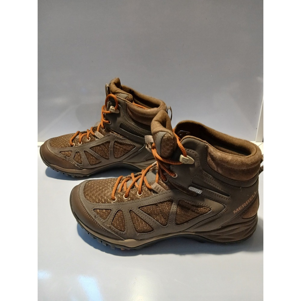 Merrell Womens Slate Black Waterproof Hiking Boots Size 10 - Picture 2 of 9